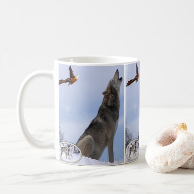 Wolfsmug Tasse (Mit Donut)