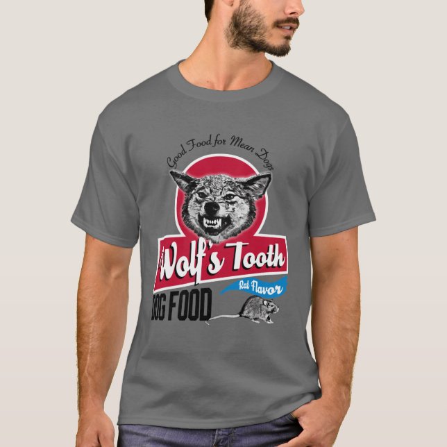 Wolfsooth Hundefutter Familie lustig T-Shirt (Vorderseite)