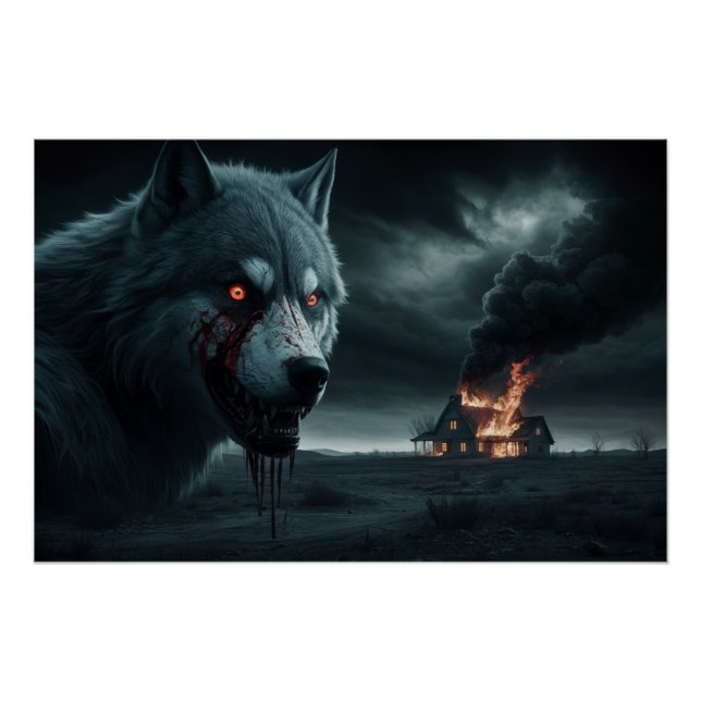 Wolfsposter 02 poster (Vorderseite)