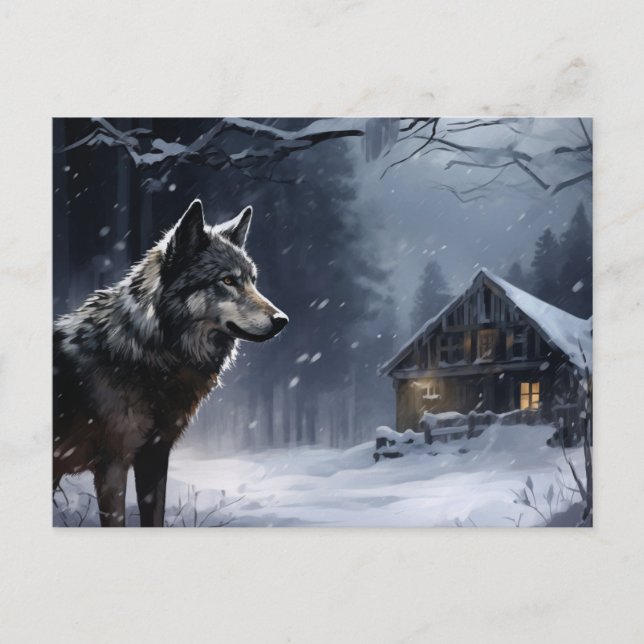Wolfspostkarte Reihe 1-2 Postkarte (Vorderseite)