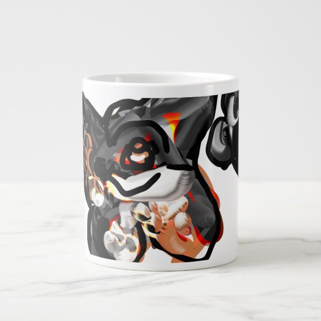 Wolfspucke Jumbo-Tasse (Vorderseite)