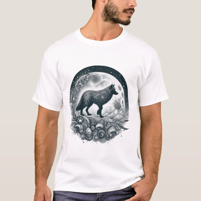 Wolfspuren, Wolfspuren, Wolfspatzen T-Shirt (Vorderseite)
