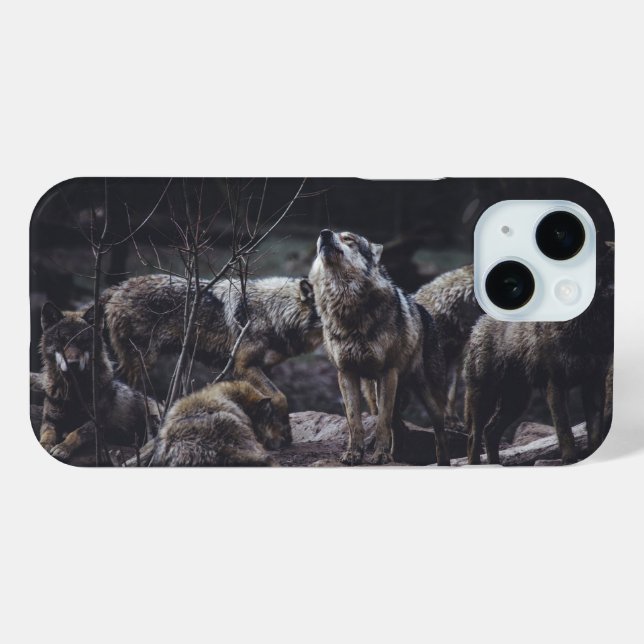 Wolfsrudel Case-Mate iPhone Hülle (Rückseite (Horizontal))