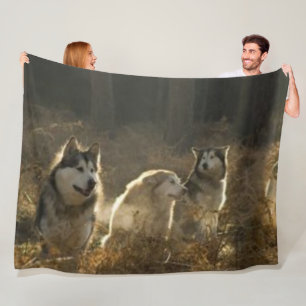 WOLFSRUDEL FLEECEDECKE