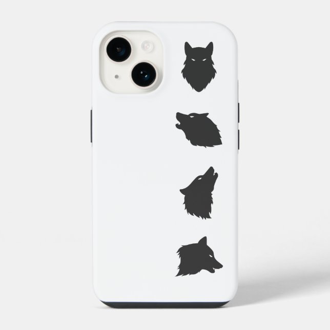 Wolfsrudel iPhone Hülle (Rückseite)