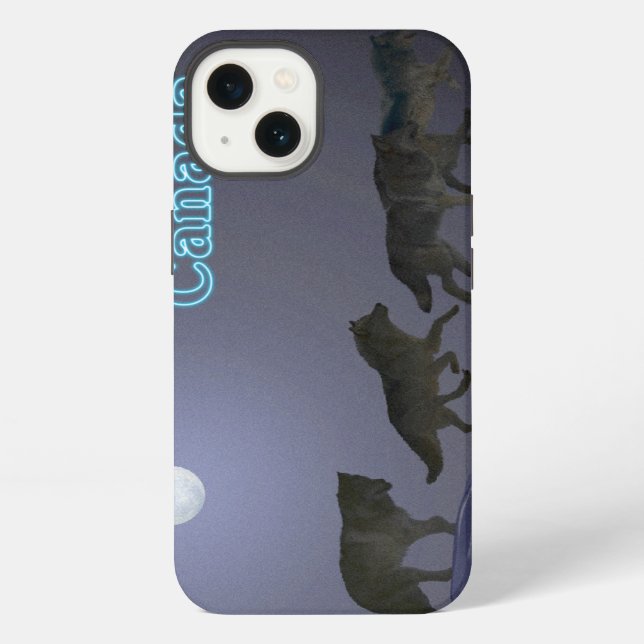 Wolfsrudel iPhone Hülle (Rückseite)