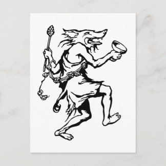 Wolfsschamane Postkarte