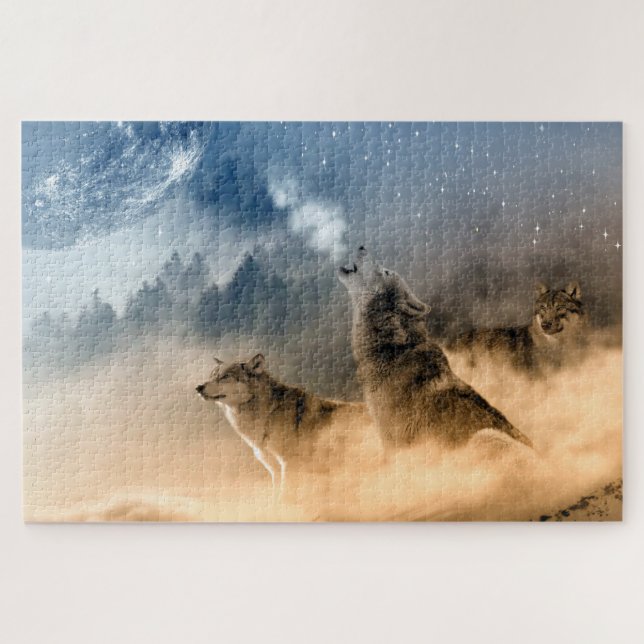 Wolfsspiel Puzzle (Horizontal)