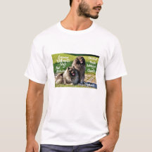 Wolfssprit-Keeshond-Hunde-Zuchtmerkmale T - Shirt