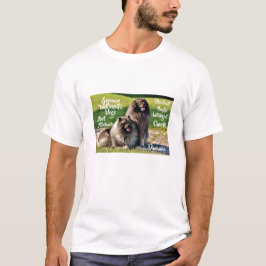 Wolfssprit-Keeshond-Hunde-Zuchtmerkmale T - Shirt