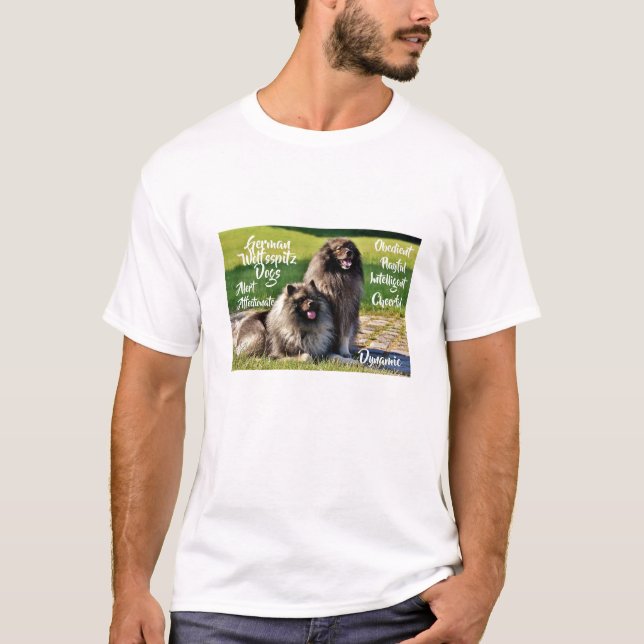 Wolfssprit-Keeshond-Hunde-Zuchtmerkmale T - Shirt (Vorderseite)