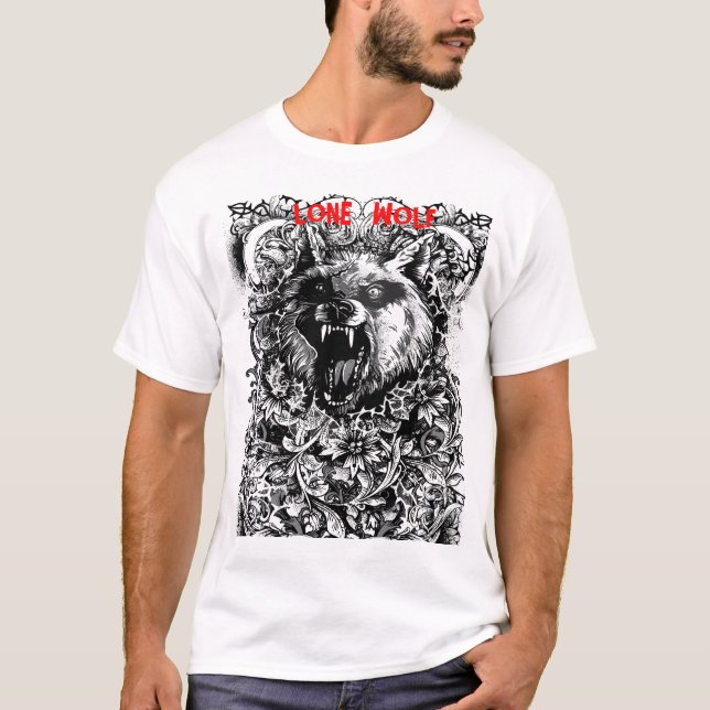 Wolft-shirt. T-Shirt (Vorderseite)