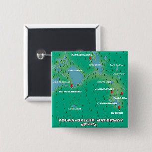 Wolga-Baltic-Wasserstraße Russland Button