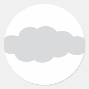 Wolke 9 runder aufkleber