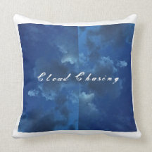 Wolke, die Akzent-Kissen jagt