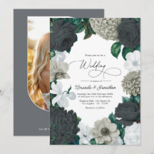Wolke Grau, Kohlenschiefer & Soft White Hochzeit