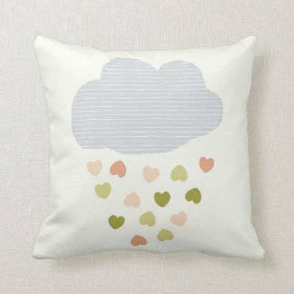 Wolke mit Regenherzen Kinderzimmer Kissen