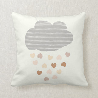 Wolke mit Regenherzen Kinderzimmer Kissen