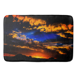 Wolke Sonnenuntergang Badematte