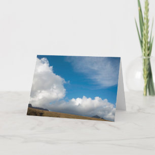 Wolke über der Zeichenfolge Dankeskarte