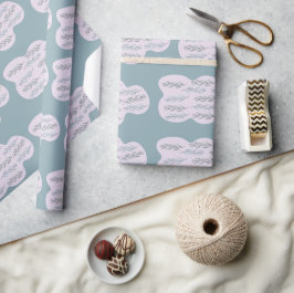Wolke und Zweigbild Geschenkpapier