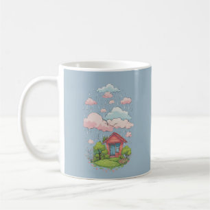 Wolken 15 lebhaft, Himmel, Regenbofarben, leuchten Kaffeetasse