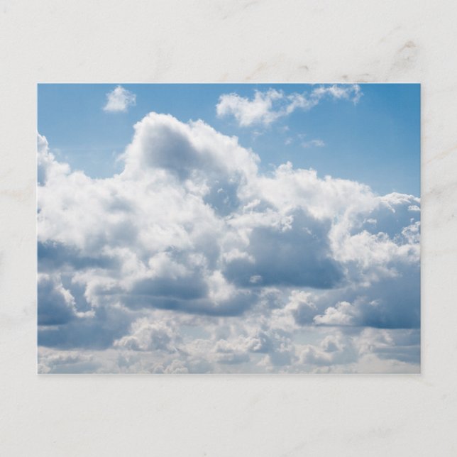 Wolken-388922 SCHÖNE SKY NATURE BLAUE WHITE CLOU Postkarte (Vorderseite)