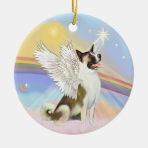 Wolken - Akita Angel Keramik Ornament