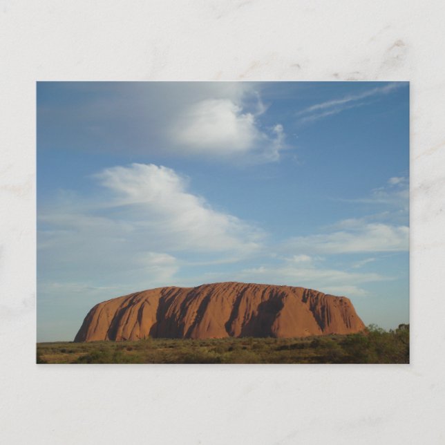 Wolken am Ayers Rock Postkarte (Vorderseite)