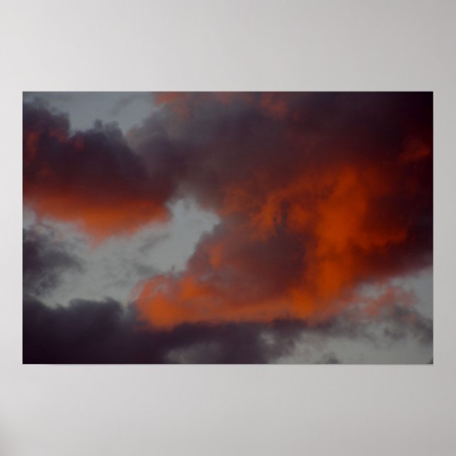 Wolken am Feuer Poster (Vorne)