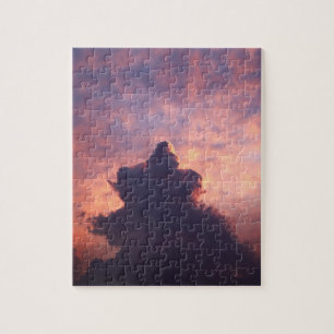 Wolken am Himmel bei Sonnenuntergang Puzzle