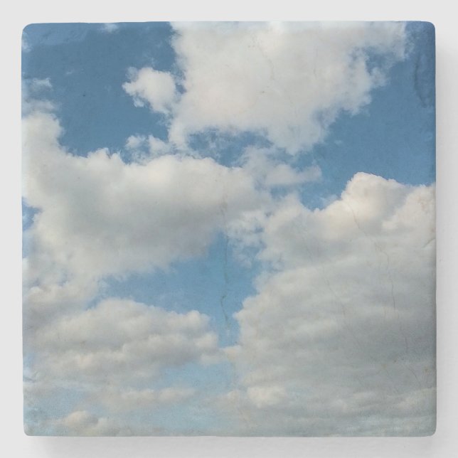 Wolken am Himmel Steinuntersetzer (Vorderseite)