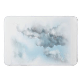 Wolken auf Badematte