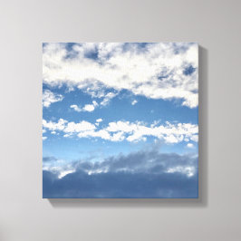 Wolken auf der Leinwand Mauer Kunst