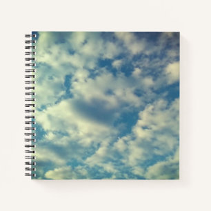 Wolken ausbreiten notizbuch