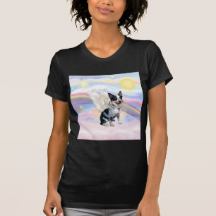 Wolken - Australian Cattle Dog Engel - Quadrat T-Shirt