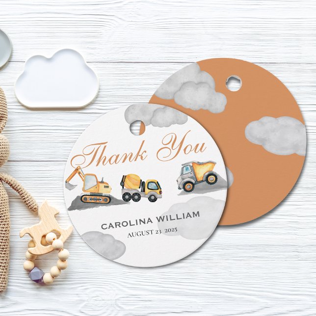 Wolken Baby im Bau Babydusche Geschenkanhänger (Von Creator hochgeladen)