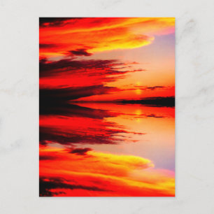 Wolken bei Sonnenuntergang Postkarte