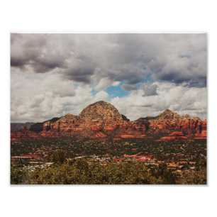 Wolken beim Einrollen in Sedona Fotodruck