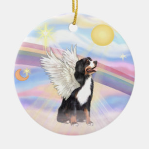 Wolken - Berner Hund Keramik Ornament