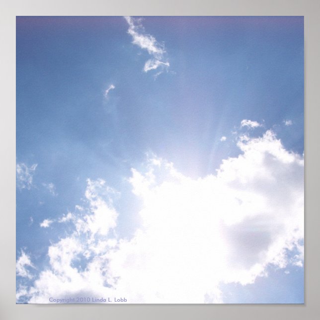 Wolken des Inspirationsplakats Poster (Vorne)