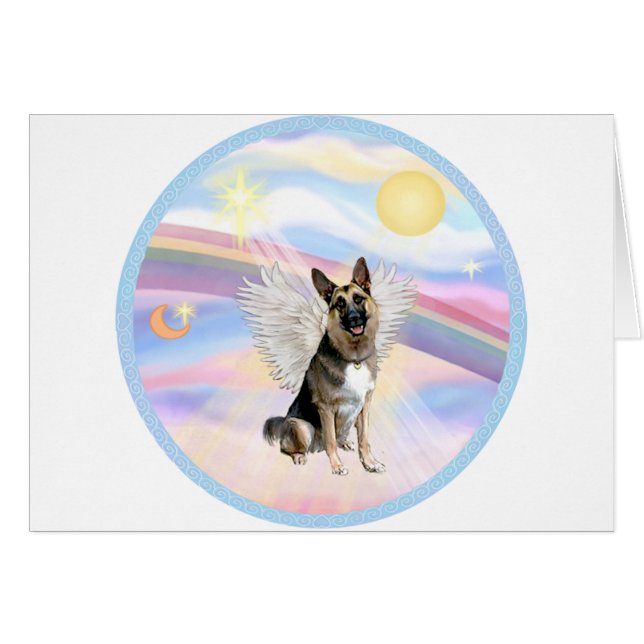 Wolken - Deutscher Schäferhund (#3) Angel (Vorderseite (Horizontal))