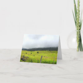 Wolken, die auf Weiden absinken Upland Karte
