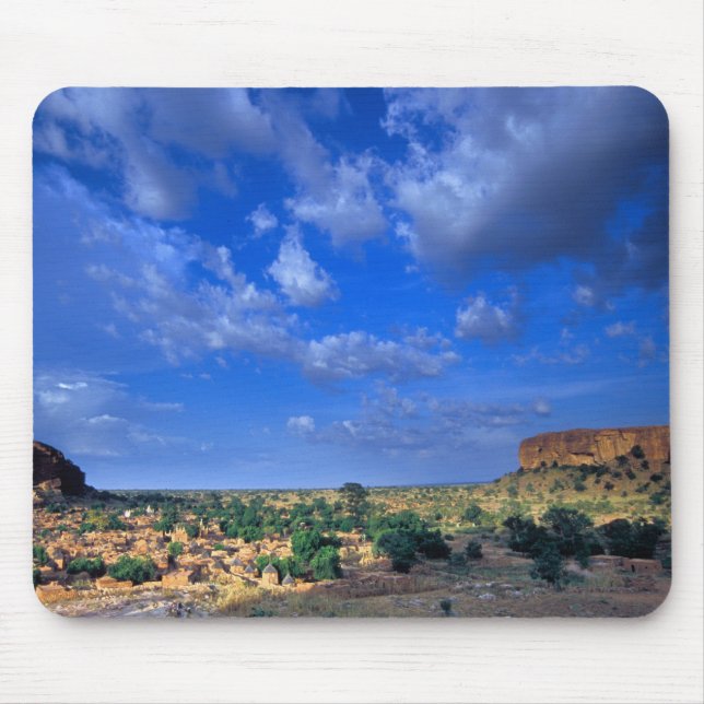 Wolken, die über den Himmel fliegen Mousepad (Vorne)