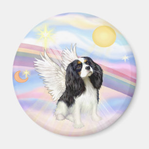 Wolken - Dreifarbiger Cavalier King Charles Engel Magnet