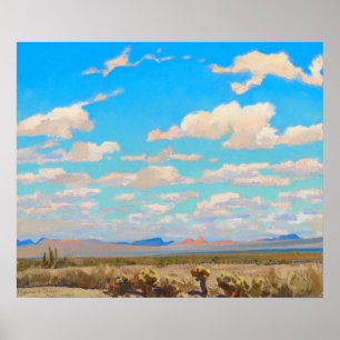 Wolken eines Sommernachmittags von Maynard Dixon Poster