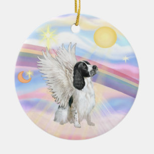 Wolken - Englisch Springer Spaniel Keramik Ornament