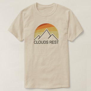 Wolken Erholung Berg Yosemite Retro T-Shirt
