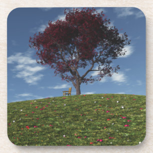 Wolken fahren mit Cork Untersetzer