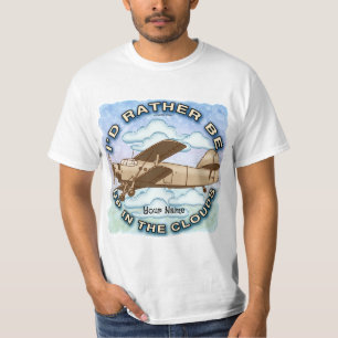 Wolken Flugzeug T-Shirt